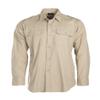 Mil-Tec Long Sleeve Tropical Shirt (Khaki, S) view 1