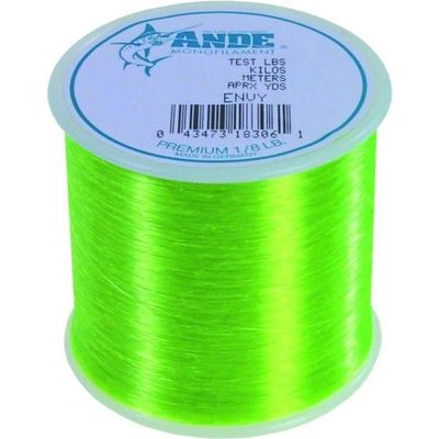 Ande A18-12GE Premium Monofilament, 1/8-Pound Spool, 12-Pound Test, Bright Green Finish