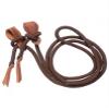 Tough 1 Royal King Slobber Strap Roping Rein Brown view 1