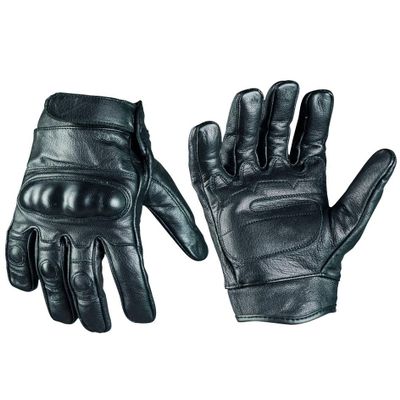 Knuckle protection Security Police LEATHER TACTICAL GLOVES (M)