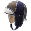 Icebox Knitting Xob Xobomber Upcycled Wool Sweaters Kids Winter Hat, Blue/Green, Small/Medium view 1