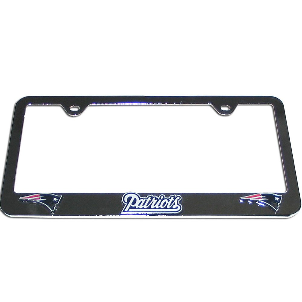 Fremont Die New England Patriots Steel License Plate Frame