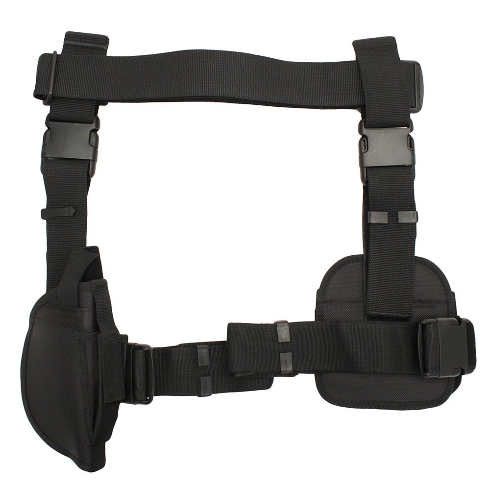 3pcs Drop Leg Gun Holster & Magazine Holder Black