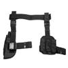 3pcs Drop Leg Gun Holster & Magazine Holder Black view 3