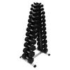 Ader Dumbbell Rack w/ 12 Pairs(2, 3, 5, 8, 10, 12, 15, 18, 20, 25, 30, 35) Black Rubber Dumbbells and Rubber Mat