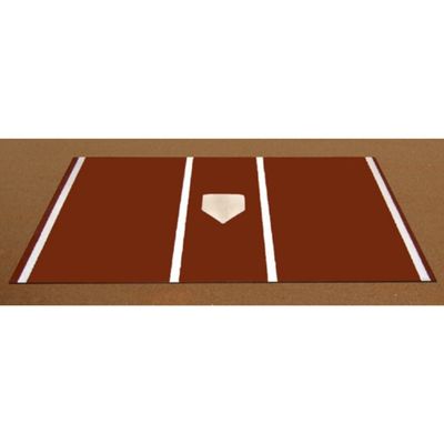 Trigon Sports Pro Turf Home Plate Mat, Clay, 7' x 12'