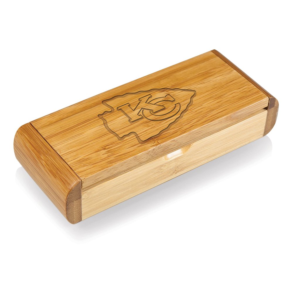 NFL Kansas City Chiefs Elan Engraved Tool Set, One Size, Bamboo