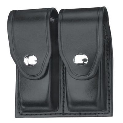 Gould & Goodrich B627-2W Double Magazine Case, Black Weave