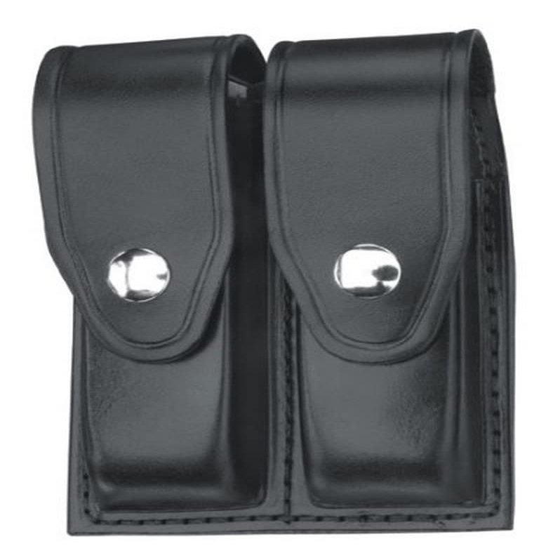 Gould & Goodrich B627-2W Double Magazine Case, Black Weave