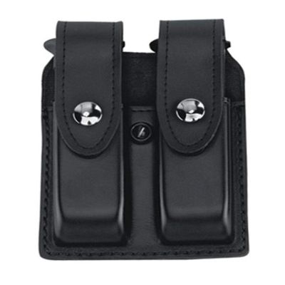 Gould & Goodrich K647-3Wbr Double Magazine Case (Black Weave)