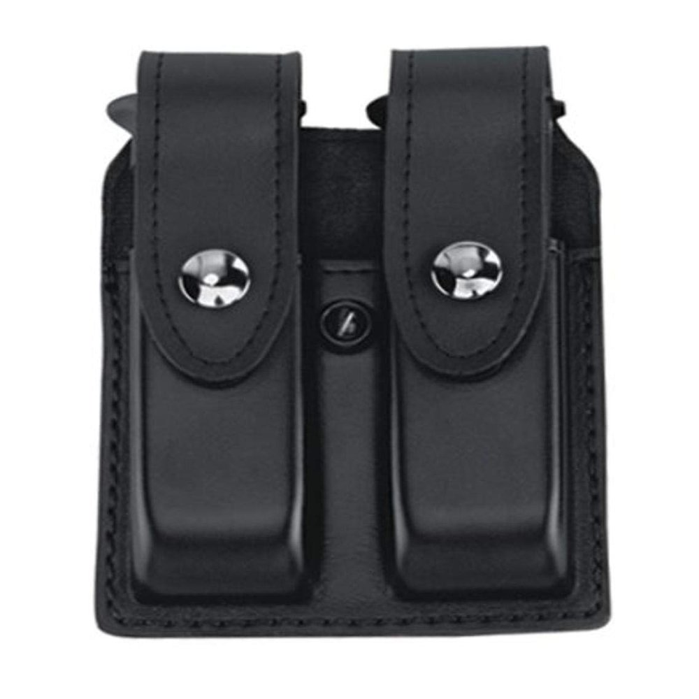 Gould & Goodrich K647-3Wbr Double Magazine Case (Black Weave)