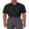 Red Kap Mens Industrial Shirt, Regular Fit, Short Sleeve, Black, 4X-Large Big US view 3