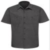 Red Kap Men's Standard Industrial Work Shirt, Regular Fit, Short Sleeve, Charcoal, 4X-Large view 4