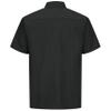 Red Kap Men's Industrial Work Shirt, Regular Fit, Short Sleeve, Black, 4X-Large Tall view 2