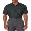 Red Kap Men's Industrial Work Shirt, Regular Fit, Short Sleeve, Charcoal, 4X-Large Tall view 3
