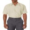 Red Kap Men's Industrial Work Shirt, Regular Fit, Short Sleeve, Light Tan, 4X-Large Tall view 2