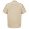 Red Kap Men's Industrial Work Shirt, Regular Fit, Short Sleeve, Light Tan, 4X-Large Tall view 3
