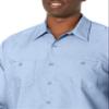 Red Kap Men's Industrial Work Shirt, Regular Fit, Long Sleeve, Light Blue, 4X-Large view 3