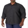 Red Kap Men's Industrial Work Shirt, Regular Fit, Long Sleeve, Black, 3X-Large view 1