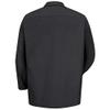 Red Kap Men's Industrial Work Shirt, Regular Fit, Long Sleeve, Black, 3X-Large view 2