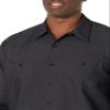 Red Kap Men's Industrial Work Shirt, Regular Fit, Long Sleeve, Black, 3X-Large view 4