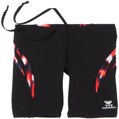 TYR Sport Boys Great White Epic Splice Jammer Swim Suit (Red, 22)