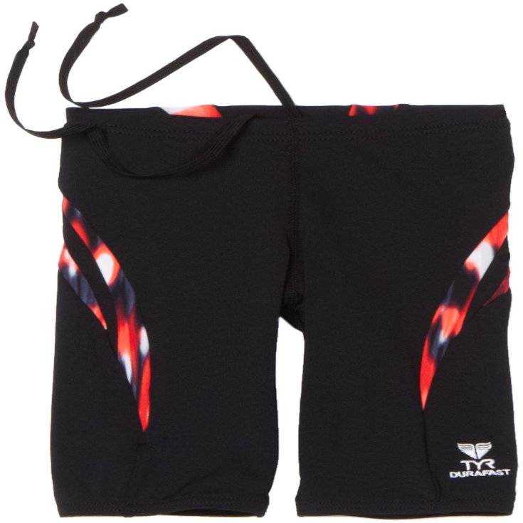 TYR Sport Boys Great White Epic Splice Jammer Swim Suit (Red, 22)