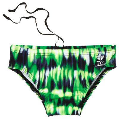 TYR Sport Boys Great White All Over Racer Swim Suit (Green, 22)