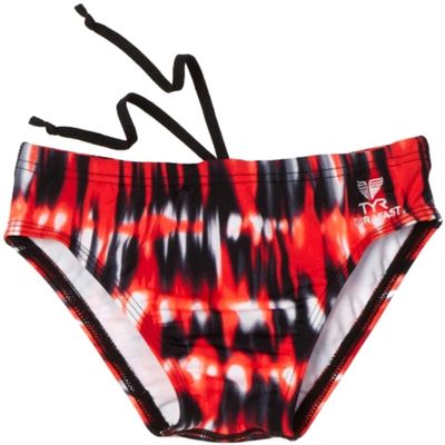 TYR Sport Boys Great White All Over Racer Swim Suit (Red, 22)