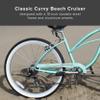 Firmstrong Urban Women's Beach Cruiser Bike, 7 Speed Bicycle, 26 Inch Wheels, Mint Green view 3