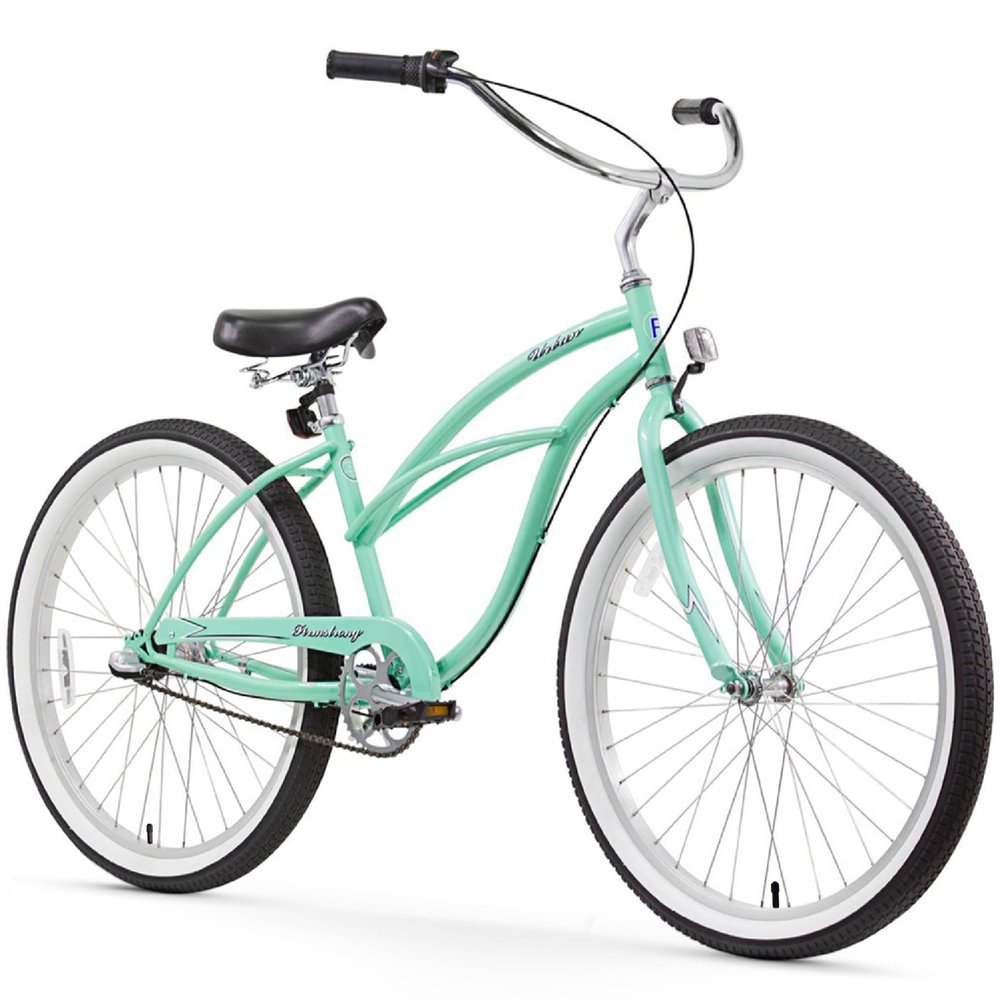 Firmstrong Urban Women's Beach Cruiser Bike, 3 Speed Bicycle, 24 Inch Wheels, Mint Green