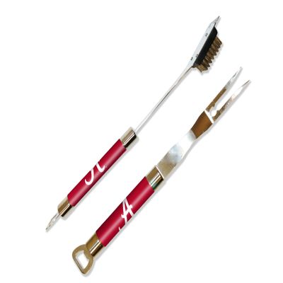 Northwest NCAA Alabama Crimson Tide Barbeque Fork and Grill Cleaner Set