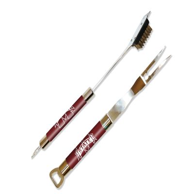 Northwest NCAA Mississippi State Bulldogs Barbeque Fork and Grill Cleaner Set