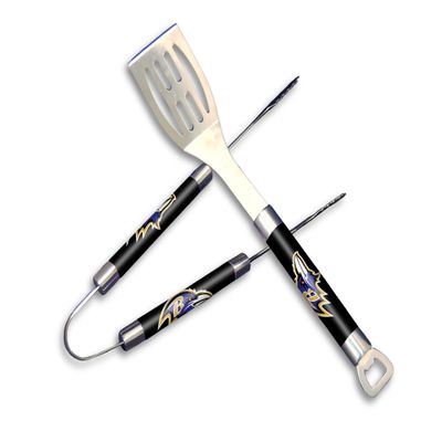 Northwest NFL Baltimore Ravens Barbeque Tongs and Spatula Set