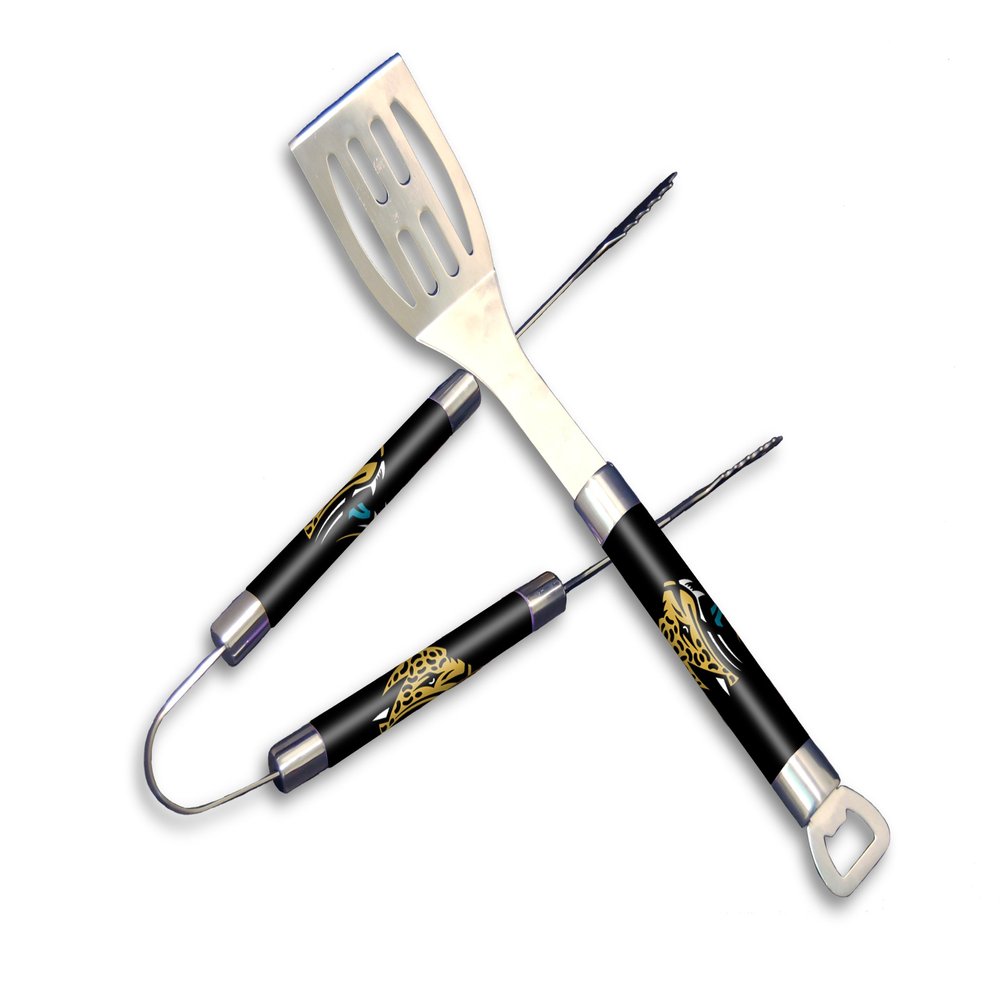 Northwest NFL Jacksonville Jaguars Barbeque Tongs and Spatula Set