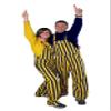 Game Bibs Navy Blue & Yellow Adult Game Day Bib Overalls 2XL view 1