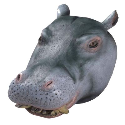 Rubies Hippo Overhead Latex Mask for Adults, No Size