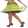 Forum Novelties Women's 16 Inch Crinoline Slip, Neon Green/Black, One Size view 1