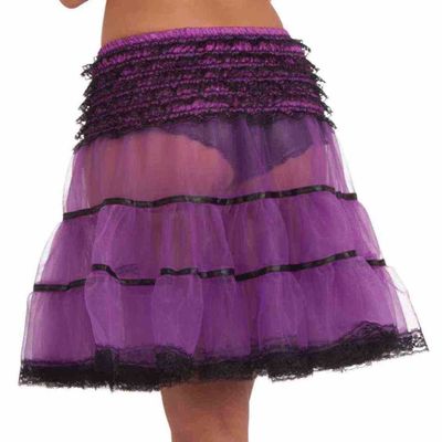 Forum Novelties Women's 16 Inch Crinoline Slip, Purple/Black, One Size