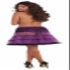 Forum Novelties Women's 16 Inch Crinoline Slip, Purple/Black, One Size view 2