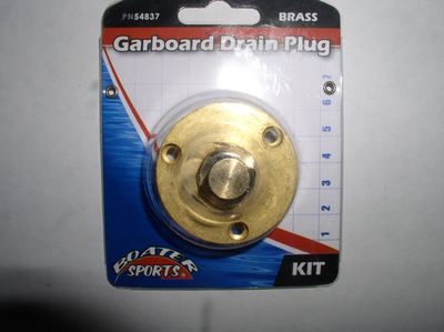 GARBOARD PLUG KIT BRASS