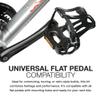 Zefal Toe-Clips S/M + Christophe 515XL Toe-Straps Set  Technopolymer Toe Clips with 440mm Braided Straps, Euro Size 42 / US 9, Compatible with Flat Pedals, Vintage & Touring Bikes view 3