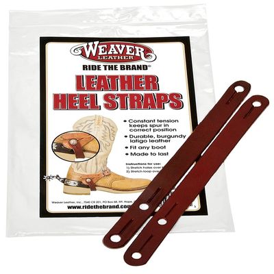Weaver Leather Heel Straps, Burgundy