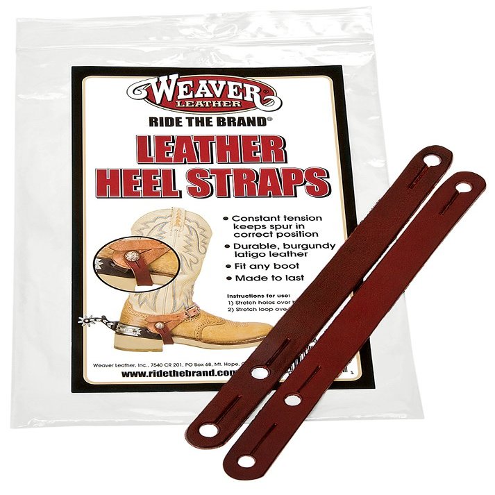 Weaver Leather Heel Straps, Burgundy