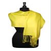 Biagio 100% Wool Pashmina Solid Scarf YELLOW Color Womens Shawl Wrap Scarves view 3