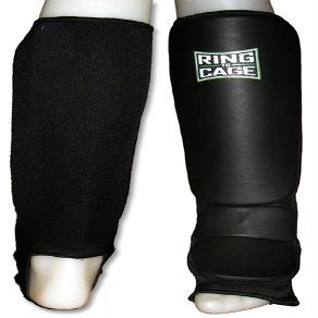 Grappling Shin Instep - Stretchable Coverd Back for MMA, Muay Thai, Kickboxing-Regular