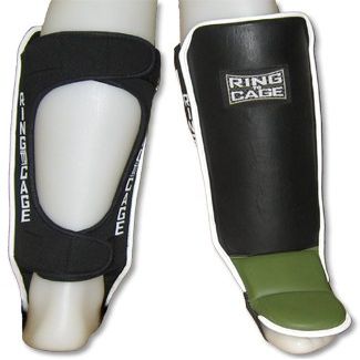 Hook&Loop Grappling Shin Instep - Open Back for MMA, Muay Thai, Kickboxing-Regular