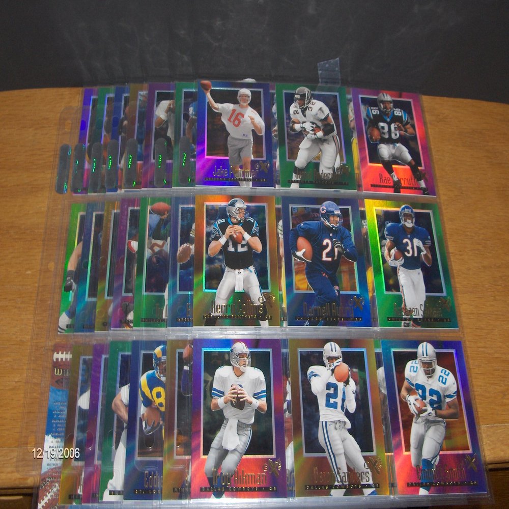 1997 Fleer Skybox EX-2000 Football Complete Set (1-62)