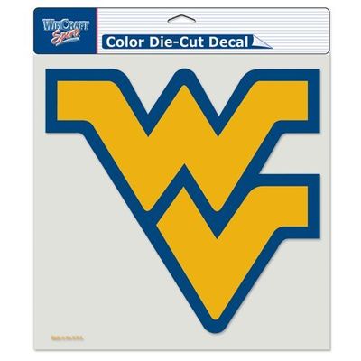 West Virginia Mountaineers 8in x8in Die Cut Decal