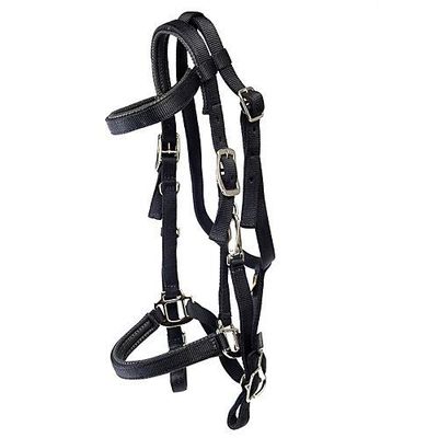 Triple E Nylon Padded Halter Trail Bridle Black